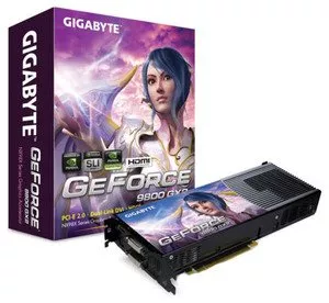 Видеокарта Gigabyte GV-NX98X1GHI-B GeForce 9800GX2 1024Mb 256bit фото