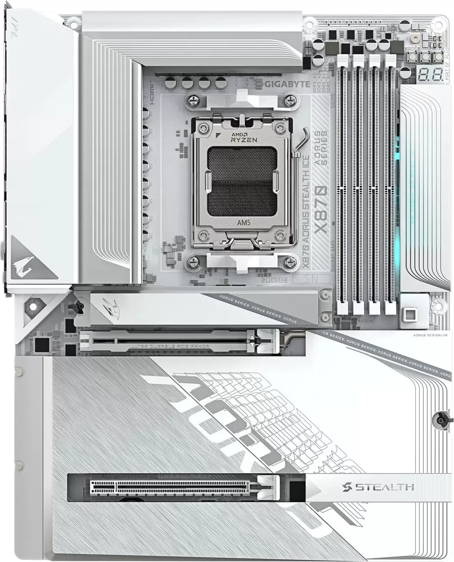 Gigabyte X870 Aorus Stealth Ice