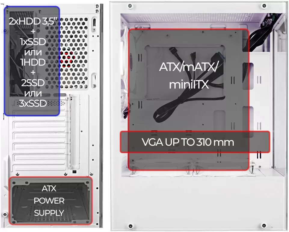 Корпус Ginzzu CL310 фото