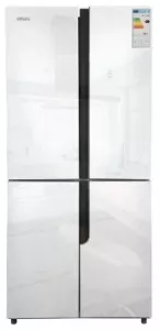 Холодильник Ginzzu NFK-500 White glass фото