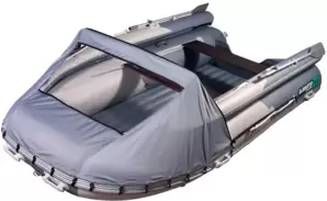 Моторная лодка Gladiator E380X (светло/темно-серый) фото