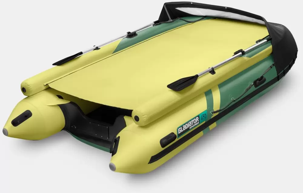 Моторно-гребная лодка Gladiator E420X BSM4381 (зелено-оливковый) фото