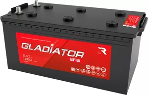 Аккумулятор Gladiator EFB 240(3) евро (240Ah) фото