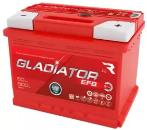 Аккумулятор Gladiator EFB 60 R+ (60Ah) фото