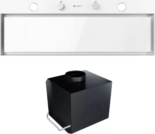 Кухонная вытяжка Globalo Fluxime 90.1 + Turbina TW 1.2 (белый) фото