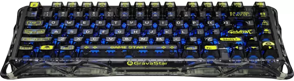Клавиатура Gravastar Mercury K1 Lite Transparent Black (GravaStar x BSUN) фото