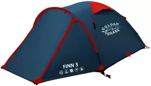 Треккинговая палатка GOLDEN SHARK Finn 3 (синий) фото