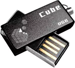 USB-флэш накопитель GoodRam Cube Black 8Gb (PD8GH2GRCUKR9) фото