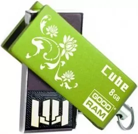 USB-флэш накопитель GoodRam Cube Green Spring Edition 8 Gb (PD8GH2GRCUGR9+S) фото