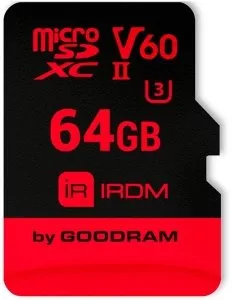 Карта памяти GoodRam IRDM microSDXC 64Gb (IR-M6BA-0640R11) фото