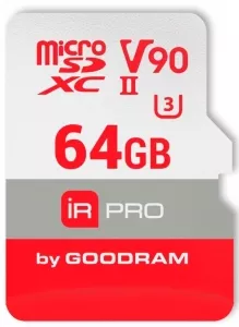 Карта памяти GoodRam IRDM PRO microSDXC 64Gb (IRP-M9BA-0640R11) фото
