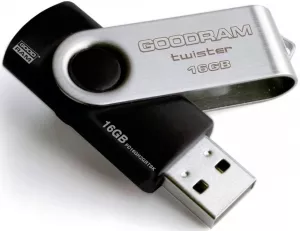 USB-флэш накопитель GoodRam Twister Black 16GB (PD16GH2GRTSKR9) фото