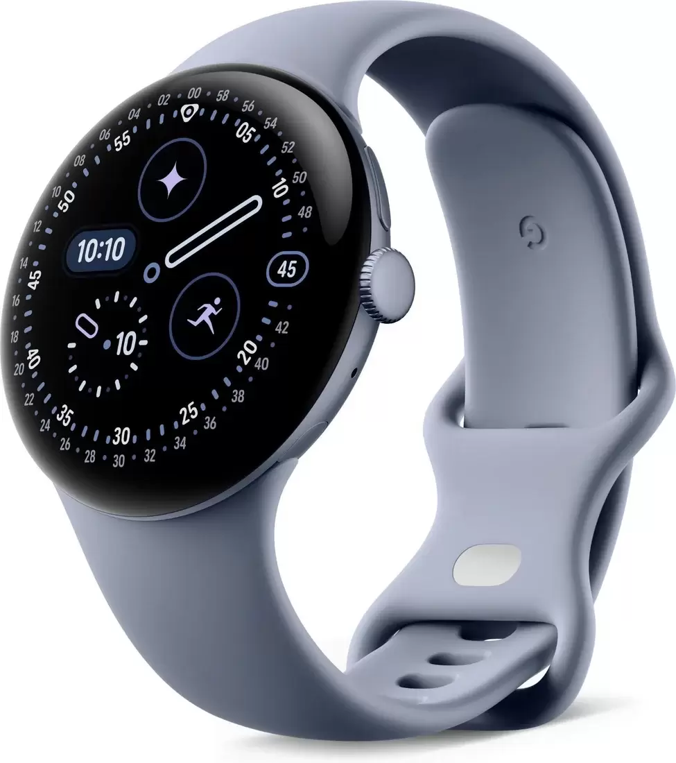 Google Pixel Watch 4 LTE 45 мм (лунный камень/лунный камень, спортивный силиконовый ремешок)