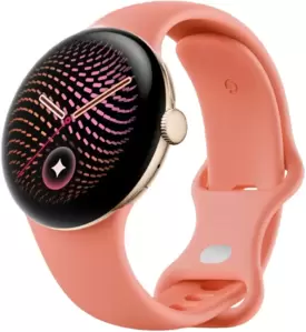 Умные часы Google Pixel Watch 5 LTE 41 мм (золотистый глянцевый/каньон, спортивный силиконовый ремешок) фото