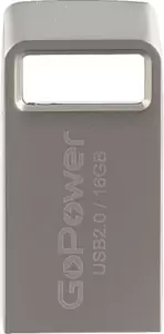 USB Flash GoPower Mini 16GB USB2.0 00-00027357 (серебристый) фото