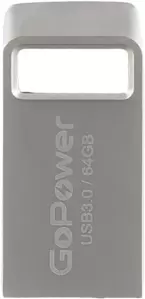 USB Flash GoPower Mini 64GB USB3.0 00-00027359 (серебристый) фото