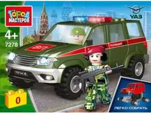 Конструктор Город мастеров Армия SB-7278 UAZ Patriot. Военная полиция