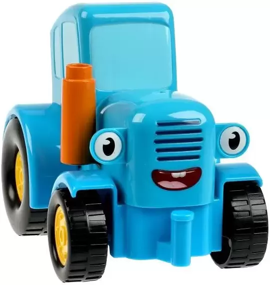 Конструктор Город мастеров Большие кубики: Синий трактор / 10006-GK (4 эл) фото