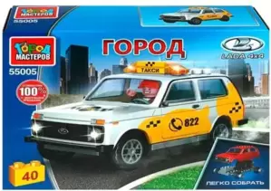 Конструктор Город мастеров Lada 4x4 Такси 55005-KK фото