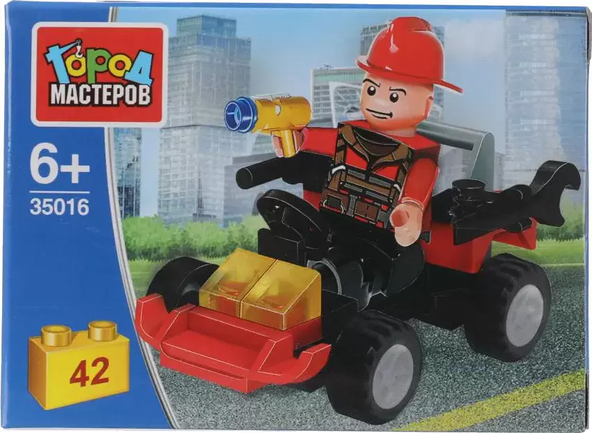 Город мастеров Пожарный на машине / 35016-PZ
