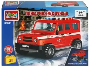 Конструктор Город мастеров Uaz Hunter Пожарная служба SB-35041 фото