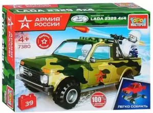 Конструктор Город мастеров Военная LADA 4x4 Pickup 7380-KK фото