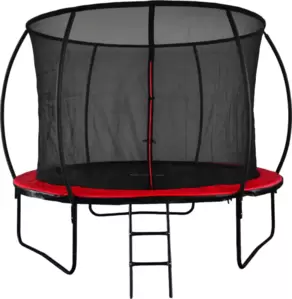 Батут GoUP Luxury 8FT (с сеткой и лестницей, красный)