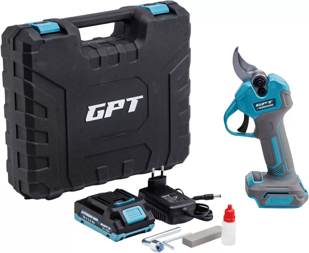 Секатор GPT GBPS-M1830B11-BL (с 1-им АКБ, кейс) фото 3