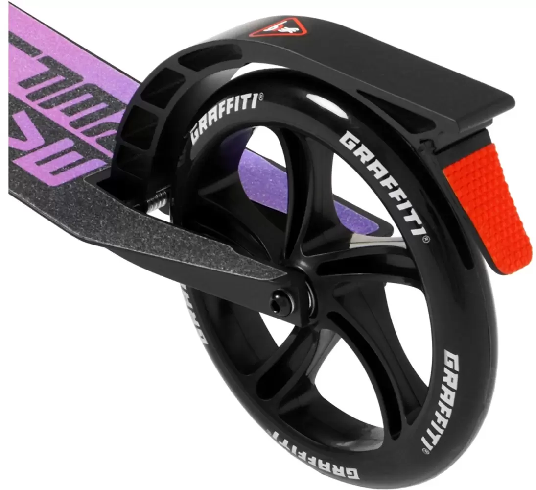 Самокат Graffiti City 200 10205135 черный фото