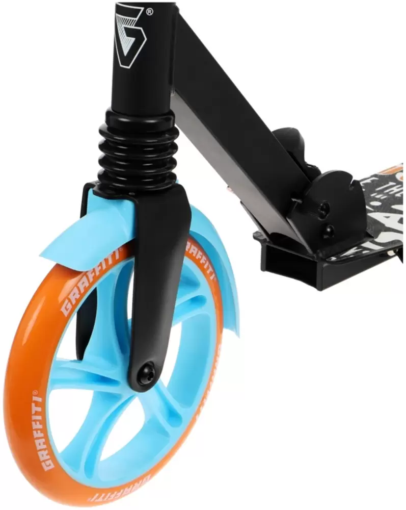 Самокат Graffiti Lux 200 10205138 черный фото