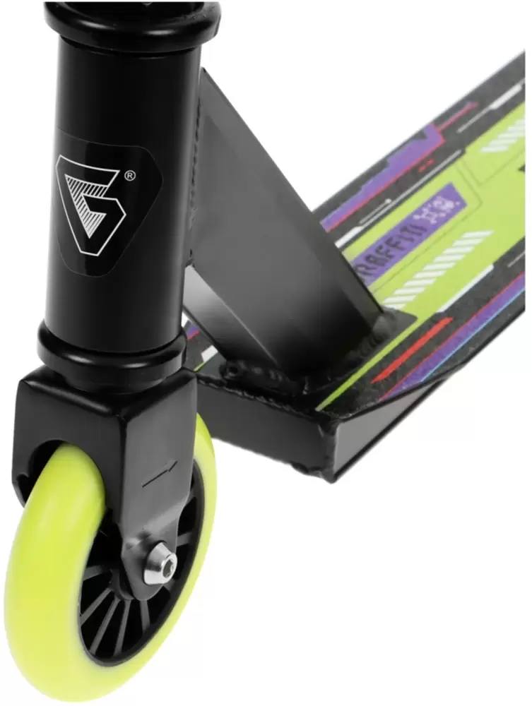 Самокат трюковый Graffiti Turn 23 10178725 черный фото