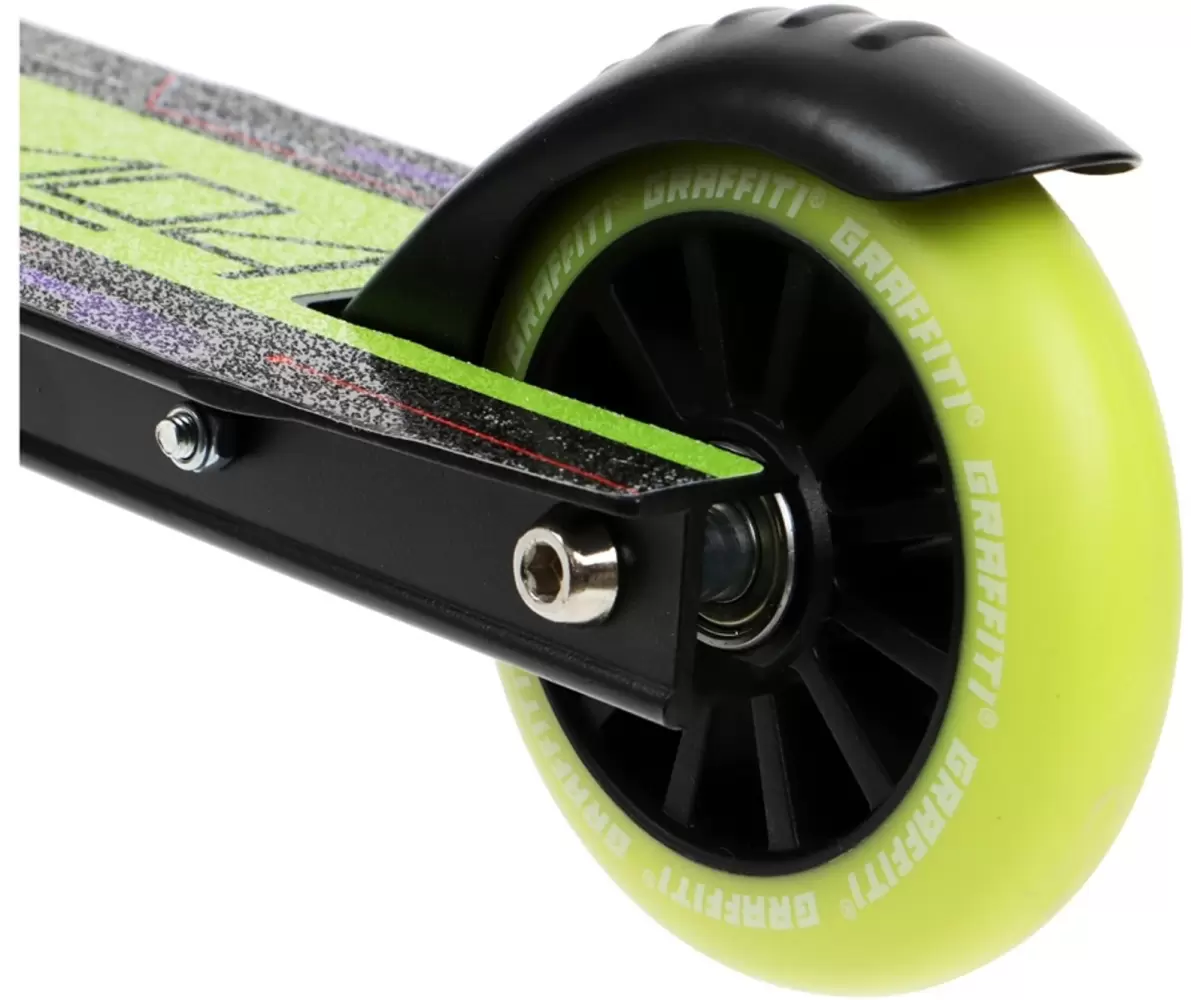 Самокат трюковый Graffiti Turn 23 10178725 черный фото
