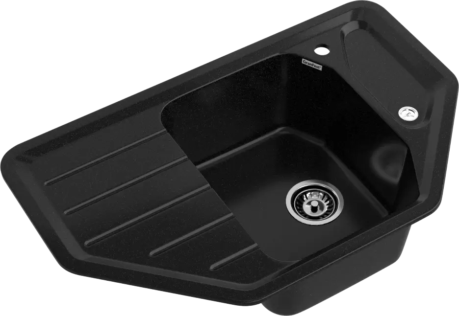 Кухонная мойка GranFest CORNER GF-C800E (черный) фото 2