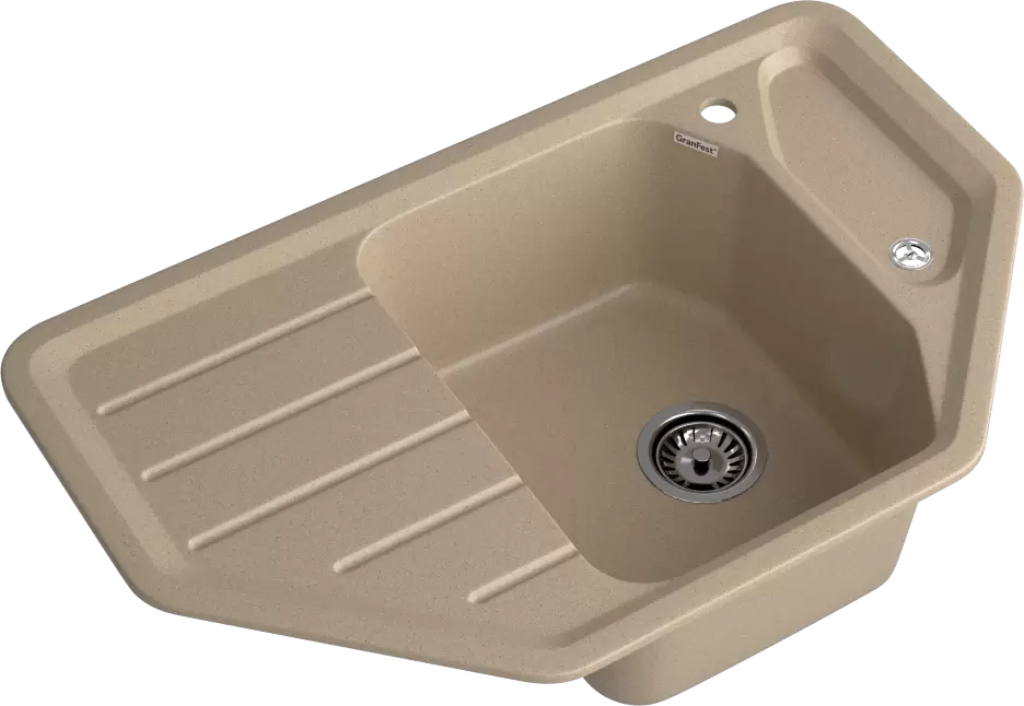 Кухонная мойка GranFest CORNER GF-C800E (песочный) фото 2