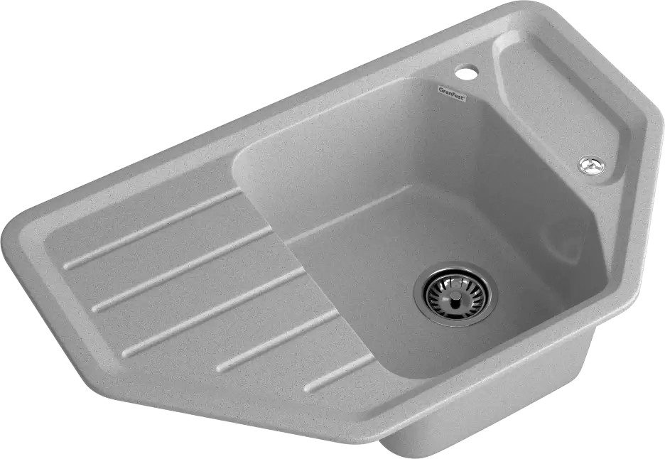 Кухонная мойка GranFest CORNER GF-C800E (серый) фото 2