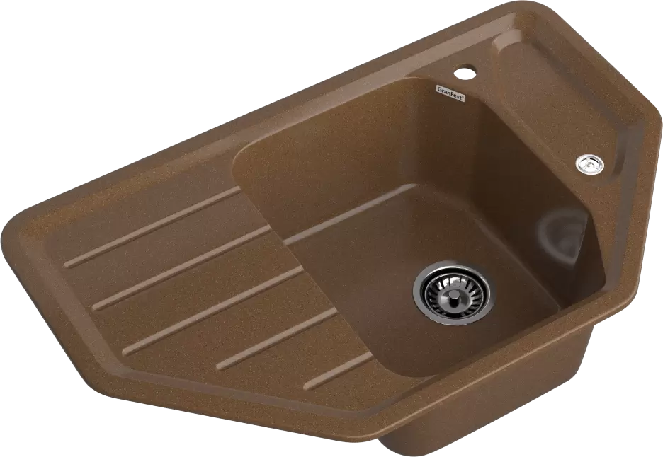 Кухонная мойка GranFest CORNER GF-C800E (терракот) фото 2