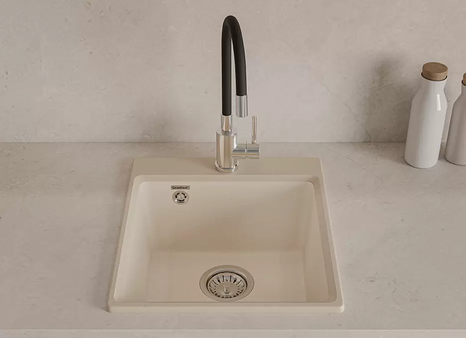 Кухонная мойка GranFest LEVEL LV-420 (кашемир) фото 4