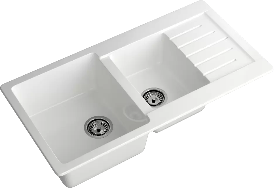 Кухонная мойка GranFest PRACTIK P-980KL (иней) фото 2