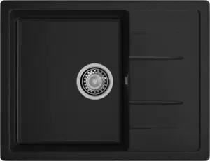 Кухонная мойка GranFest Quadro 650L (черный) фото