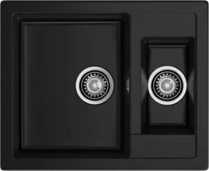 Кухонная мойка GranFest QUADRO Q-610K (черный) фото