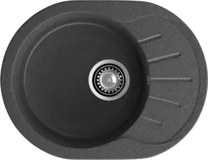 Кухонная мойка GranFest RONDO R-580L (графит) фото