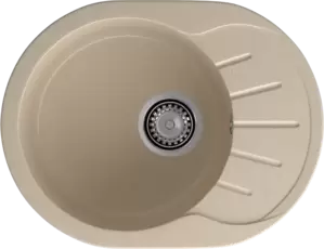 Кухонная мойка GranFest RONDO R-580L (кашемир) фото