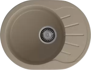 Кухонная мойка GranFest RONDO R-580L (песочный) фото