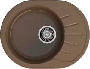 Кухонная мойка GranFest RONDO R-580L (терракот) фото