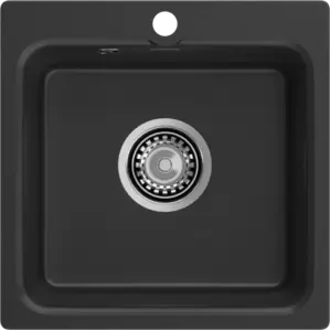 Кухонная мойка GranFest Smart GF-SM430 (черный) фото