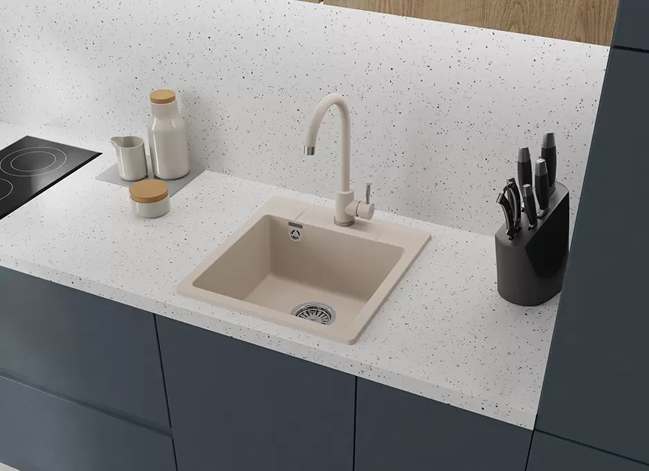 Кухонная мойка GranFest URBAN UR-245 (белый) фото 4