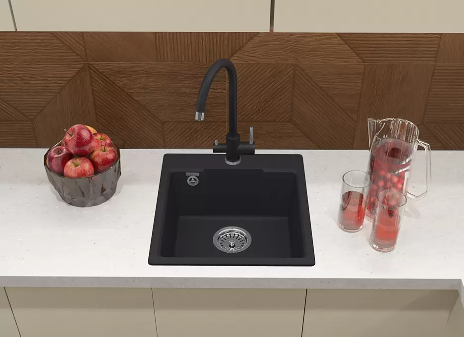Кухонная мойка GranFest URBAN UR-644 (черный) фото 4