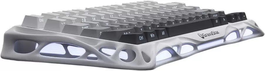 Клавиатура Gravastar Mercury K1 Gradient White (GravaStar x Kailh Cherry Pink) фото