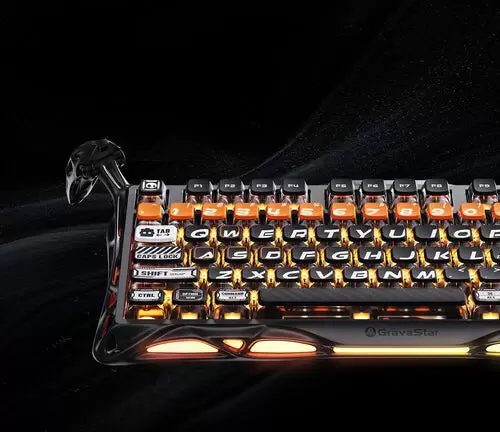 Клавиатура Gravastar Mercury K1 Pro CyberFlare (GravaStar x Kailh Speedy Mint) фото