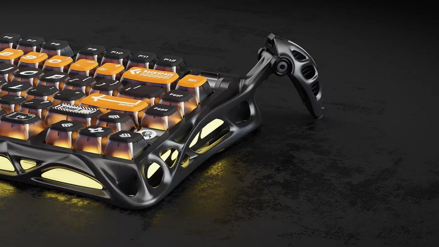 Клавиатура Gravastar Mercury K1 Pro CyberFlare (GravaStar x Kailh Speedy Mint) фото